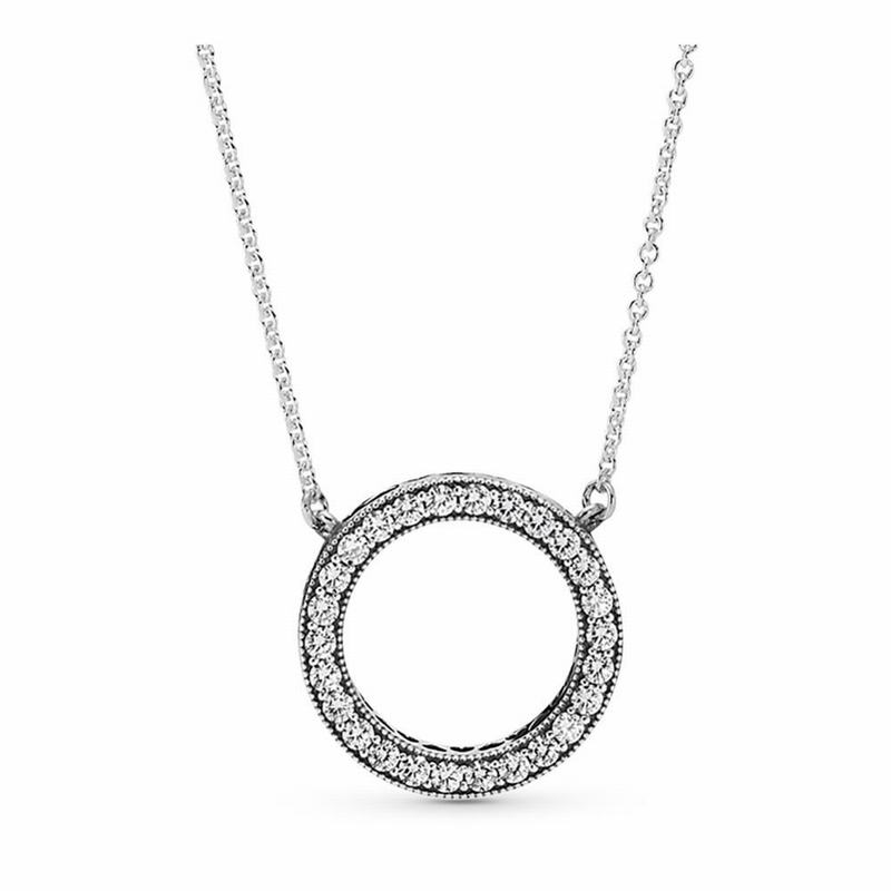 Pandora Circle of Sparkle Necklace NZ Sale, Sterling Silver (684273-ZHD)